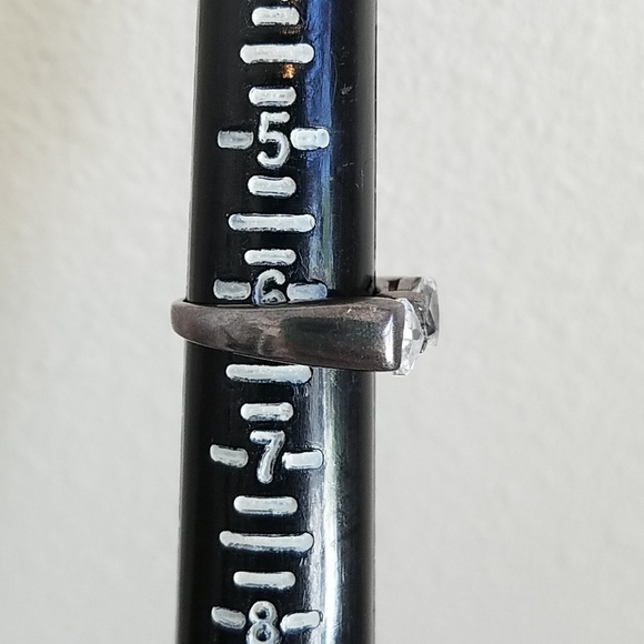 Sterling Silver Double CZ Ring - Picture 6 of 6